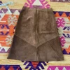 Smuk 70er Ruskindsnederdel - 70s suede skirt vintage