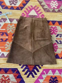 Smuk 70er Ruskindsnederdel - 70s suede skirt vintage