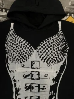 Snatched Black Boxy Oversized PunkRock Y2k 00’ Goth Alternative Swag Opium Hoodie