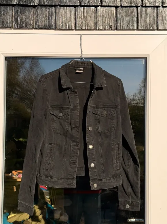 Sort cowboyjakke