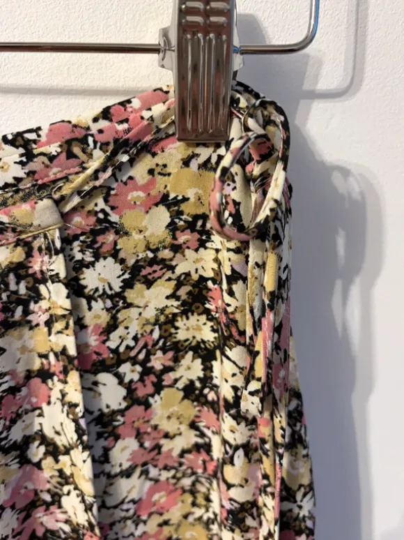 Spódnica midi Soaked in luxury kopertowa z falbaną S (36).