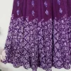 Spódnica midi vintage fioletowa hippie boho rozkloszowana wzorzysta bawełniana cotton falbaniasta