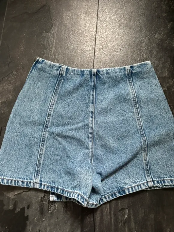 Spódnico spodenki Stradivarius 38 jeansowe ciemny jeans