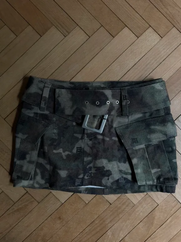 Spódniczka mini skirt misbhv moro camo monogram aesthetic y2k opium