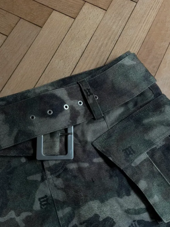 Spódniczka mini skirt misbhv moro camo monogram aesthetic y2k opium