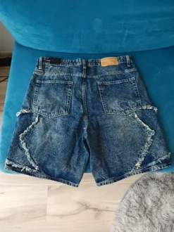 Spodenki loose dżinsowe Cropp star streetwear jeans baggy