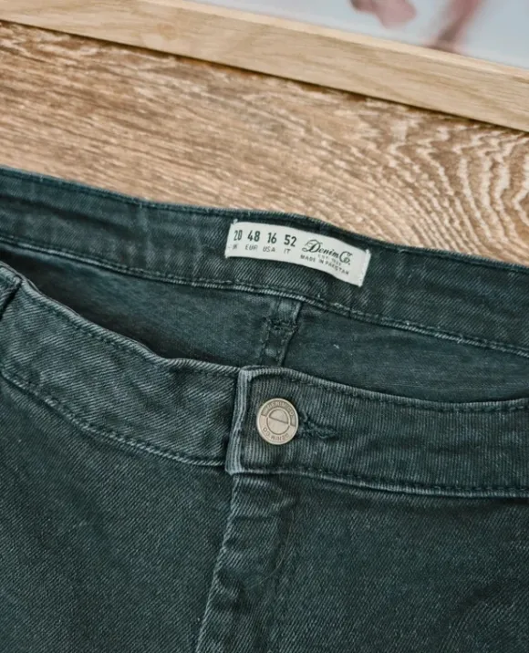 Spodnie damskie jeansowe skinny denim co elastyczne wysoki stan czarne rurki 48 4xl plus size