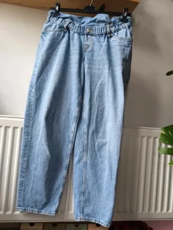 Spodnie dżinsowe luźne, dżinsy ciążowe h&m M