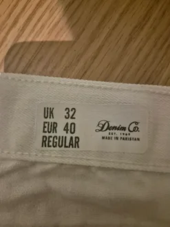 Spodnie jeansowe białe Denim