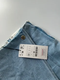 Stradivarius spódnico spodenki jeansowe niebieskie zapinane nowe