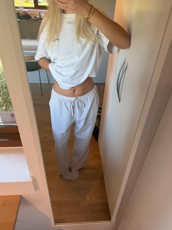 Stribede pyjamas bukser