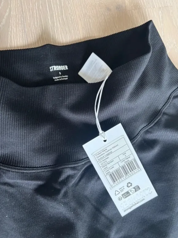 Stronger ribbade tights strl S
