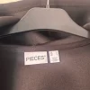 Svart zip hoodie