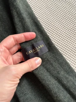 Sweter Cavallaro Napoli | zielony | wełna merino 100% | Merino wool 100% | M L 38 40