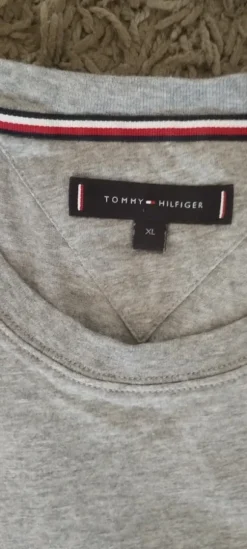 Szary T-shirt Tommy Hilfiger, rozmiar Xl