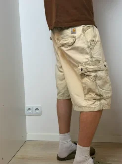 Szorty Carhartt rap cargo beige vintage 90s baggy rap