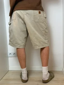 Szorty Carhartt shorts beige vintage retro 90s baggy