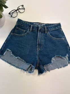 Szorty jeansowe Republic Of Denim 38 Y2K vintage low waist distressed