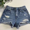 Szorty jeansowe Stradivarius high waist ripped denim S/36 Y2K