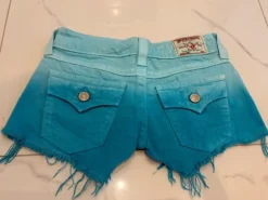 szorty jeansowe true religion y2k 2000s avant garde