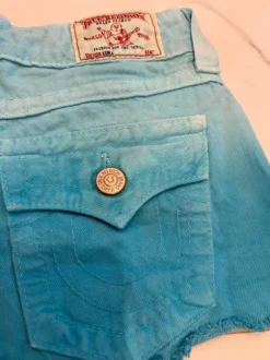 szorty jeansowe true religion y2k 2000s avant garde