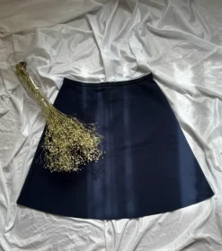 Tommy Hilfiger granatowa spódnica midi classy preppy 10/M