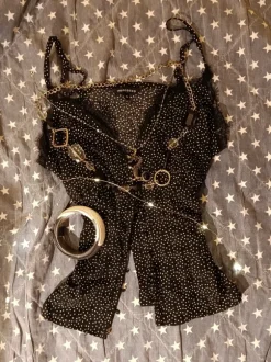 Top na ramiączkach polka dot