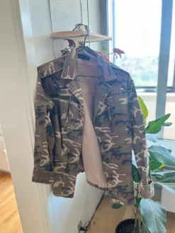 Topshop army denim jakke