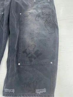 Trendtvision Scribbled double knee pants