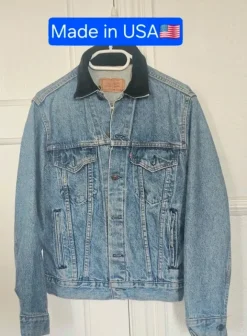 True vintage 80's Levi's jacket Made in USA 70506-0214