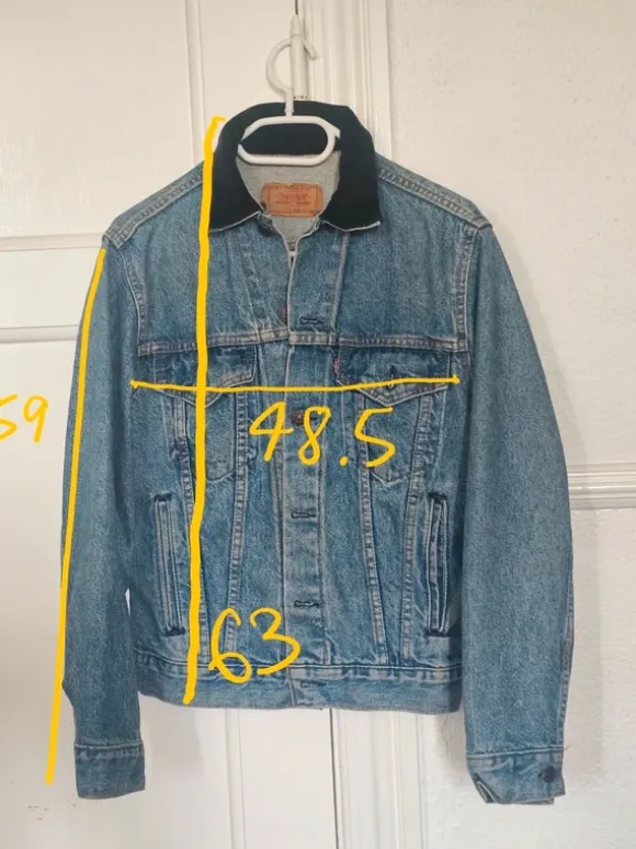 True vintage 80's Levi's jacket Made in USA 70506-0214