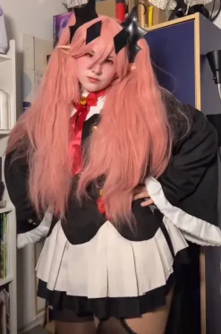 Universal pink wig/peruka for cosplay