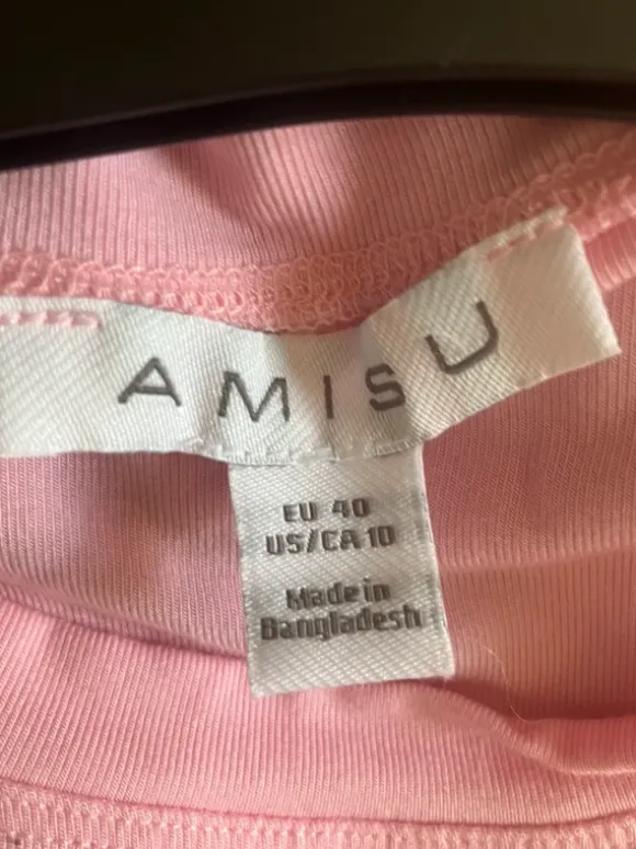 Vacker rosa maxi klänning
