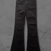 Vintage Black Flare Jeans High Waisted Dzwony