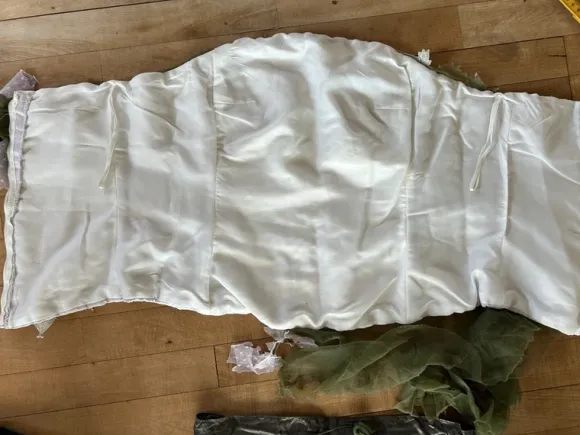 Vintage corsagetop sjal og bux medfølger