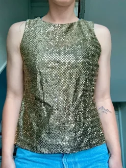 Vintage glimmertrøje