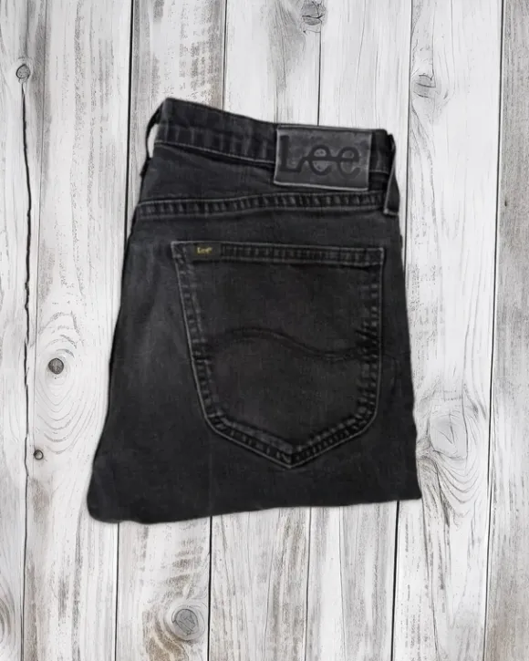 Vintage Jeansy Męskie Lee W32 L32 Czarne