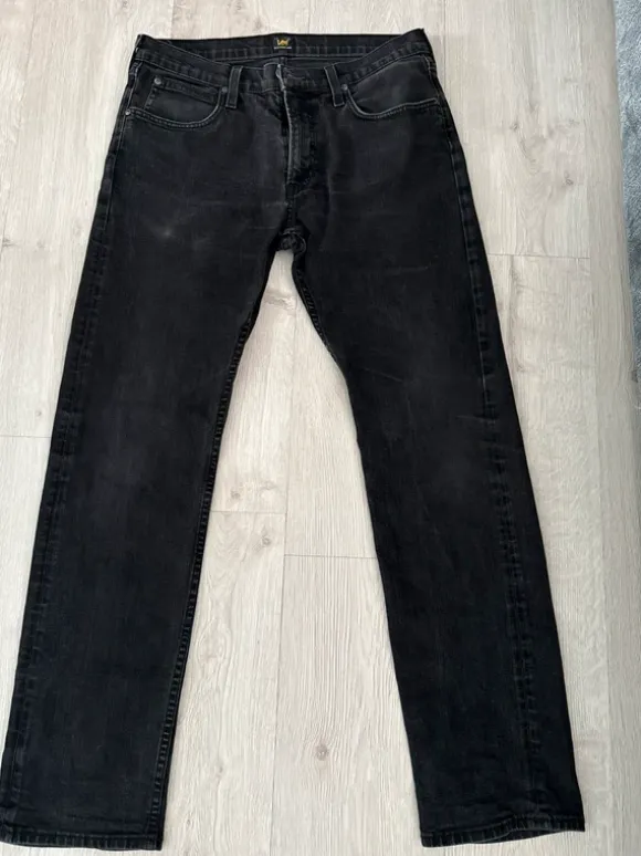 Vintage Jeansy Męskie Lee W32 L32 Czarne