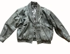 Vintage Kurtka Skórzana CVS Made in Italy naturalna archive