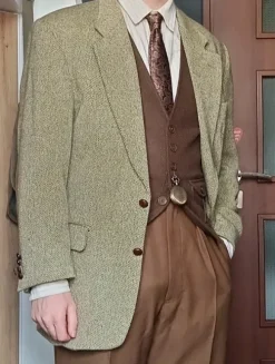 Vintage miętowa marynarka