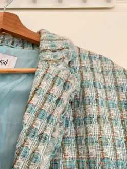 Vintage pastel blazer • soft academia & classy look • vintage coquette / old money