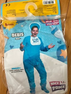 Vuxen maskeraddräkt baby boy