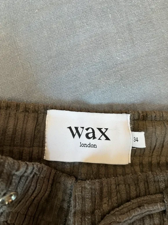 Wax London corduroy/manchester drawstring croppade byxor