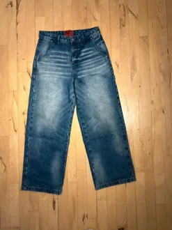 White coffee jeans
