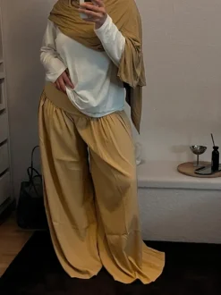 Wide leg bukser