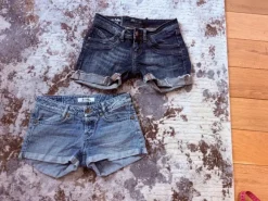 2x jeansowe szorty y2k low rise / denim shorts
