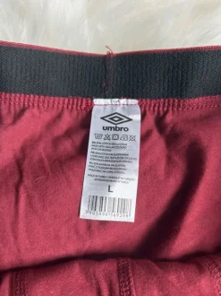 Zestaw 3-pak Bokserki Męskie Umbro | Rozmiar L | Nowe | Bordowy Szary Czarny