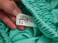 Zwiewne Spodnie Alladynki Rozcięte Nogawki Miętowe Włoskie Boho